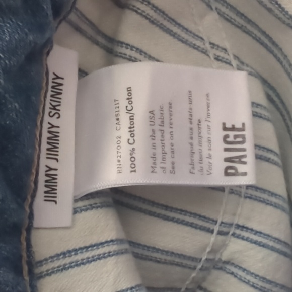 NWT Paige Jimmy Jimmy Skinny Boyfriend Jeans - Picture 12 of 14